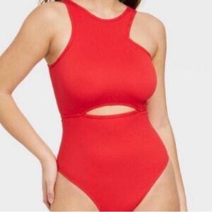 Colsie Red Cutout Bodysuit